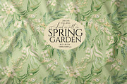 Spring Garden Botanicals Pattern, a Pattern Graphic by SirenaArt (Thumbnail 1 of 18)
