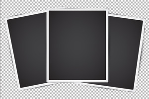 Vector Instant Photo Frames Set