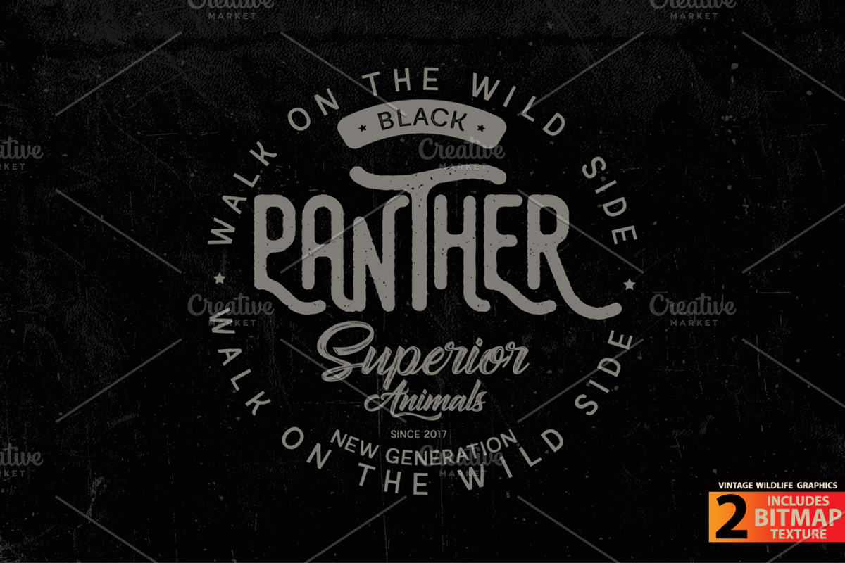 PANTHER - Vector illustration, an Animal Illustration by Artistic & Unique (Photo 5 of 9)