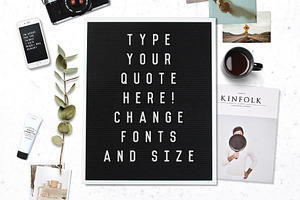 LETTER BOARD MOCKUP SCENE GENERATOR