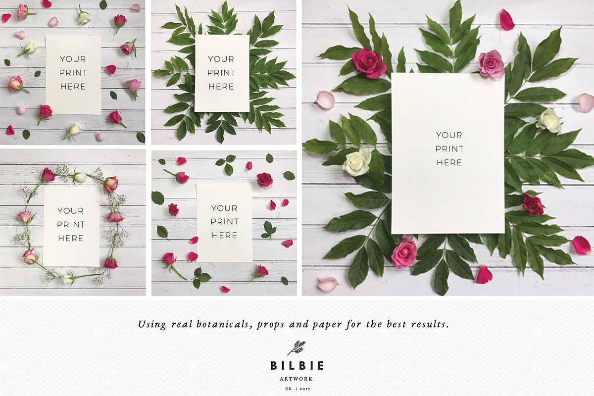 Floral Mock Up | Flatlay | Stock, a Print Template by Bilbie Artwork (Photo 4 of 4)