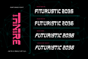Tanire - Futuristic Tech Font, a Sans Serif Font by twinstd (Thumbnail 3 of 10)