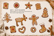 Gingerbread Christmas Clipart Set, a Seasonal Illustration by Christine Krahl (Thumbnail 3 of 8)