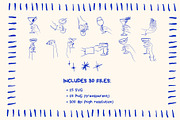 Whimsical Cocktail Drinks Hand Drawn, a Food Illustration by Honey Island Studio (Thumbnail 2 of 2)