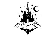 Fantasy Castle Cloud Moon Bundle, an Object Illustration by Gaye Art (Thumbnail 3 of 30)