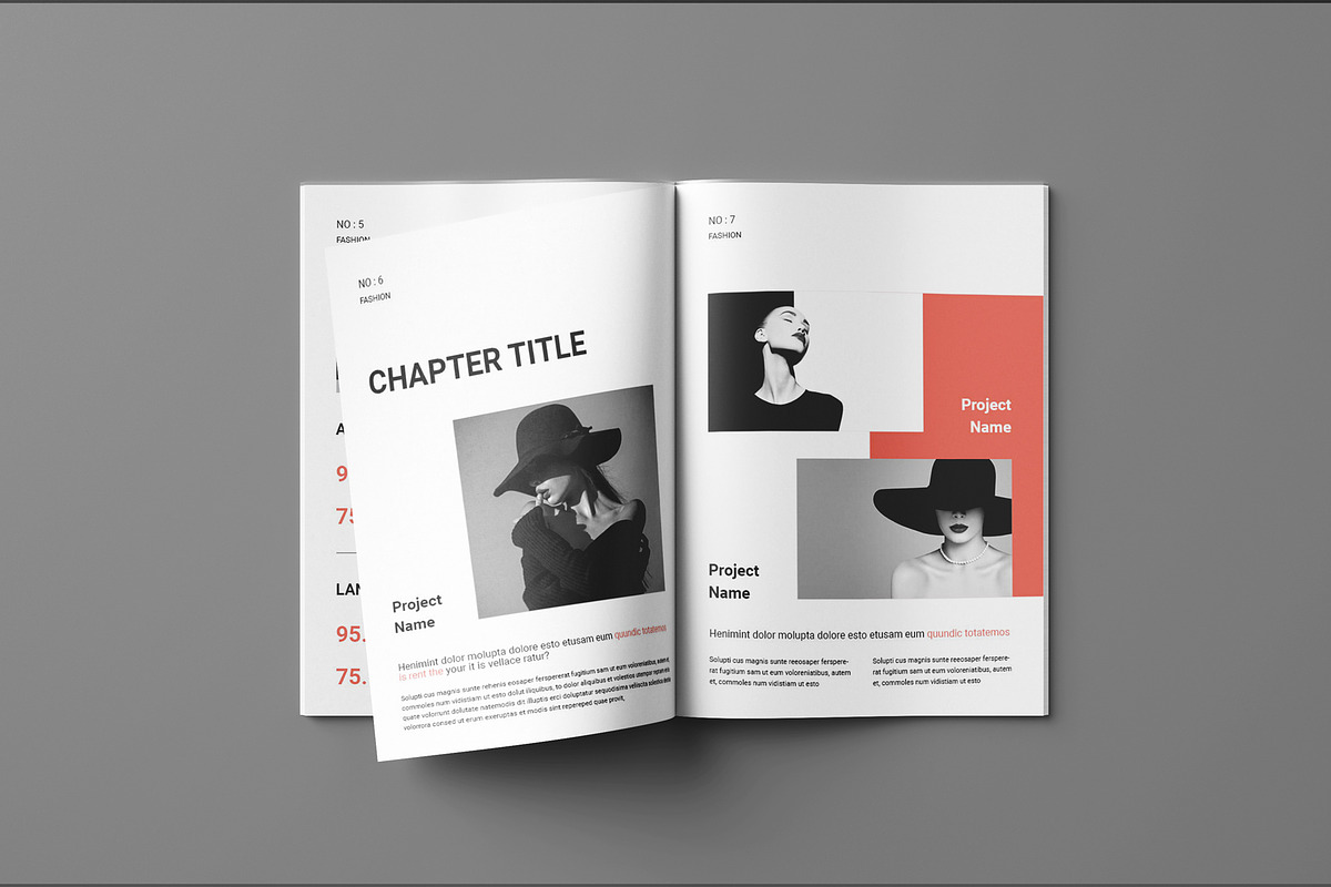 Design Portfolio Layout Template, a Magazine Template by Seeing-art (Photo 4 of 11)