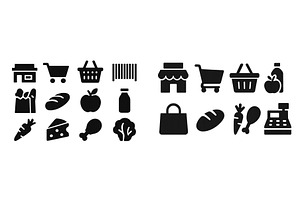 Iconic black and white illustrations, a Food Illustration by ZinetroN