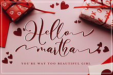 Hello Martha // Elegant Script Font