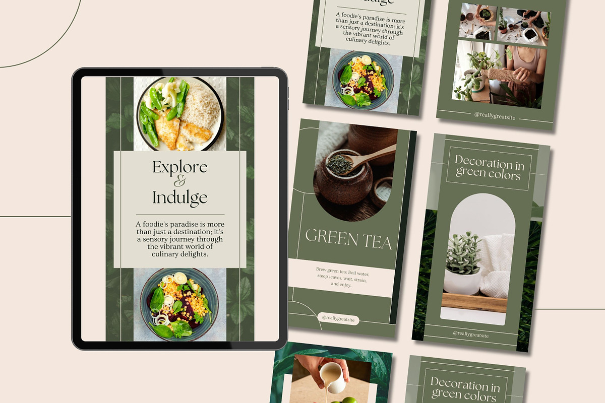 50 Aesthetic Stories Canva Templates, a Templates & Theme by ...