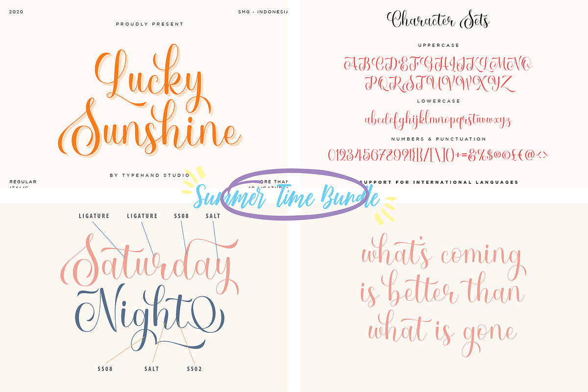 Summer Time Bundle - Script Bundle, a Script Font by Typehand Studio (Photo 3 of 9)