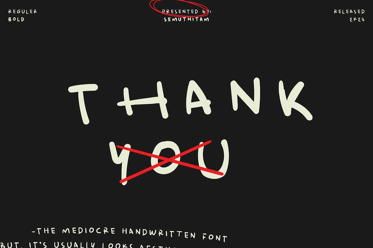 Gedrix - Mediocre Handwritten Font, a Handwritten Font by SemutHitam Creative (Photo 9 of 9)