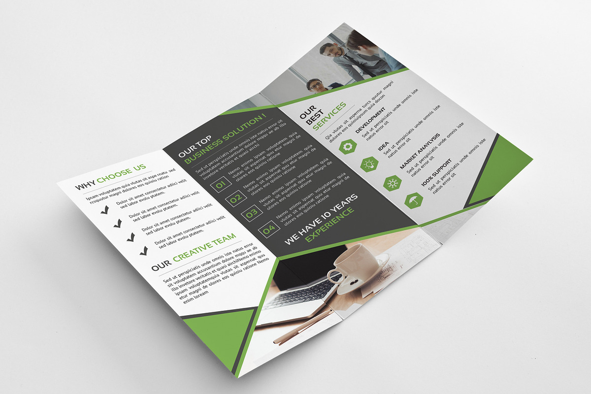 Trifold Business Brochure, a Brochure Template by retrographix (Photo 4 of 6)