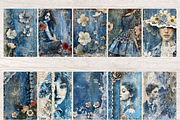 DENIM FANTASY JUNK JOURNAL PAGES, a Person Illustration by Daring Digies (Thumbnail 4 of 8)