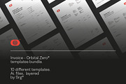 Invoice templates - Orbital Zero, a Stationery Template by Srg® (Thumbnail 1 of 12)