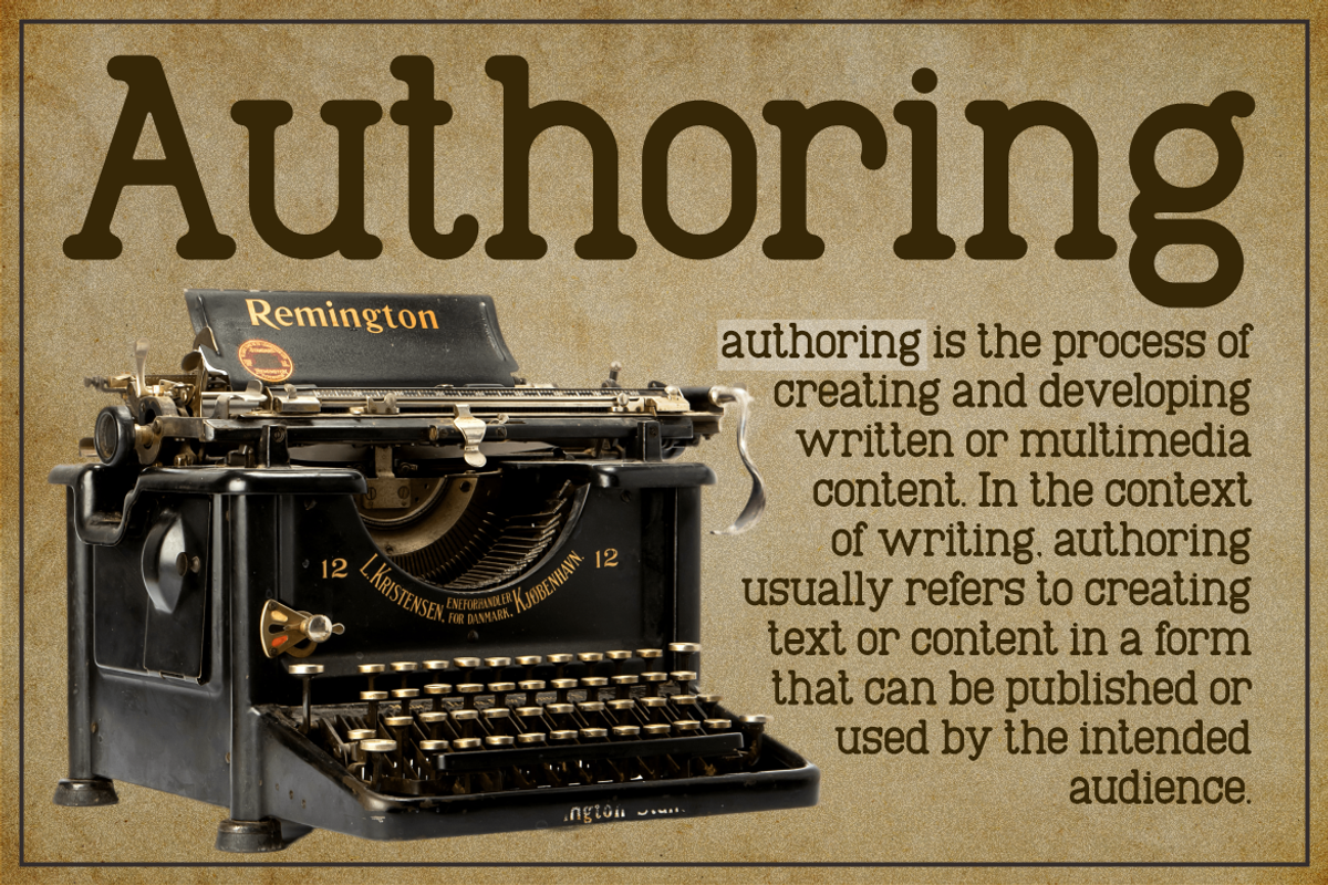 Authoring - Typewriter Typeface, a Handwritten Font by MaikoHatta (Photo 2 of 7)