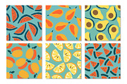 Modern Fruit Seamless Pattern Bundle, a Pattern Graphic by C Design Studio (Thumbnail 21 of 24)