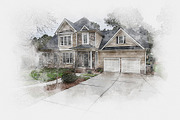 Watercolor House Painting Art Effect, an Action Add-On by MRI STUDIO (Thumbnail 13 of 17)