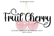 Fruit Cherry, a Handwritten Font by FreshTypeINK (Thumbnail 1 of 8)