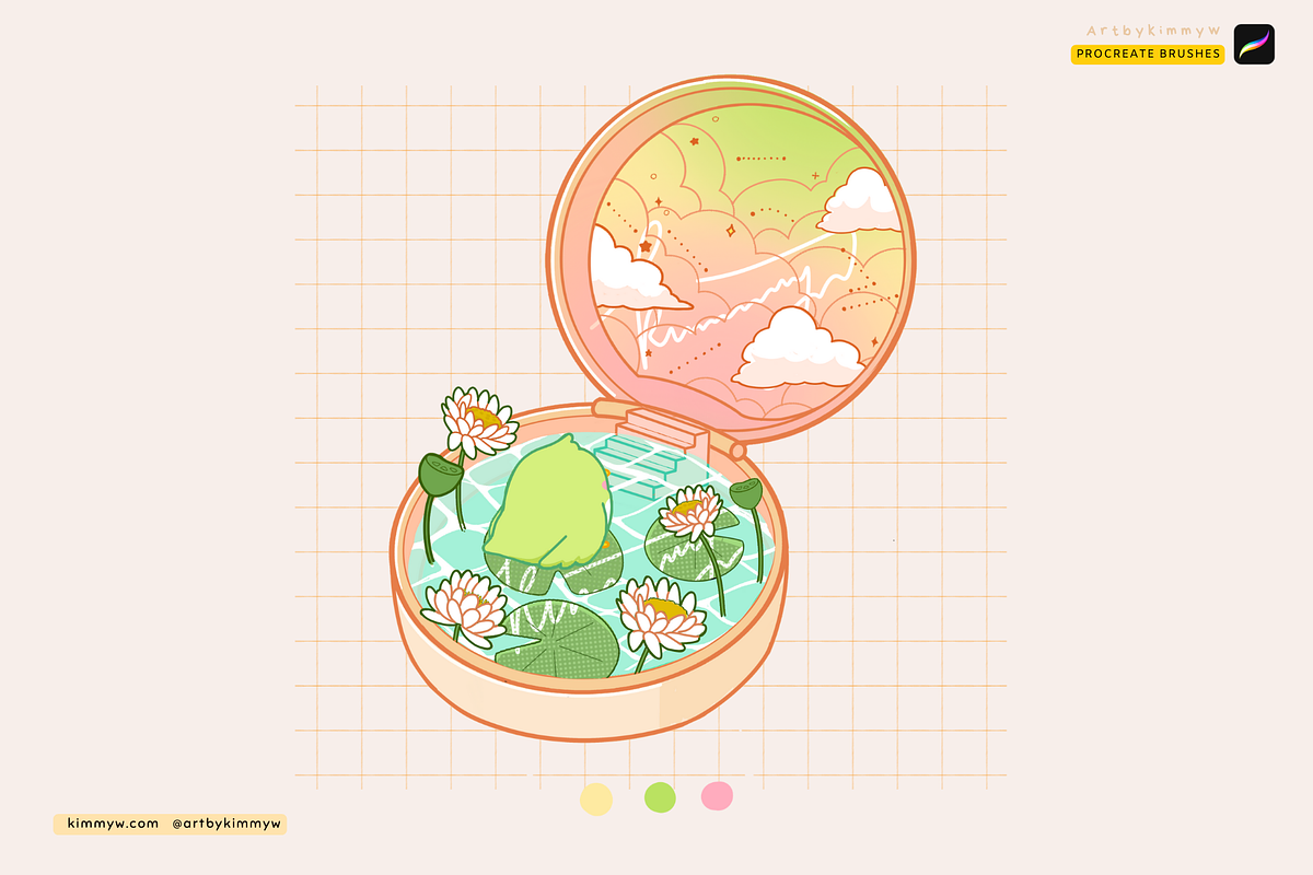 Procreate Kawaii Dreamland Brushes, a Brush Add-On by Artbykimmyw (Photo 6 of 11)