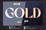 Rose Gold Text Effects, a Layer Style Add-On by Andrew Skoch Design (Thumbnail 2 of 9)