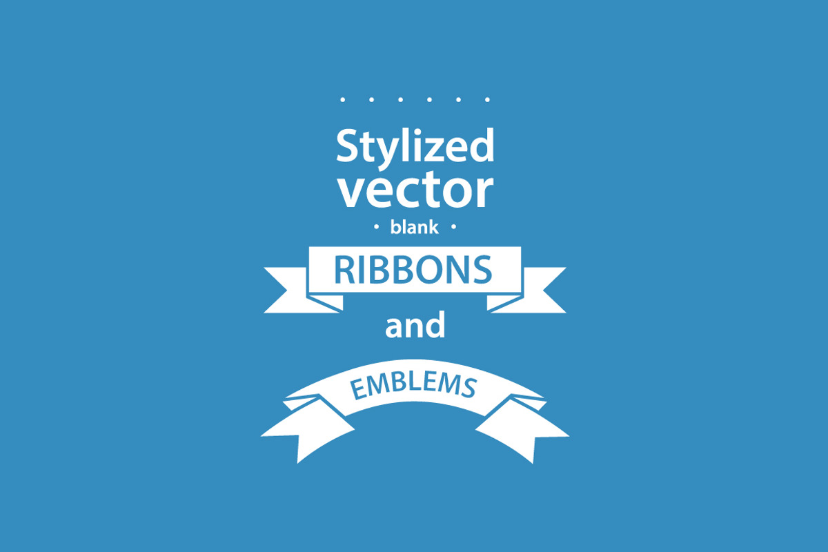 Simple vector ribbons