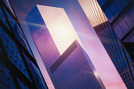 Future city containing future, architecture, and bright