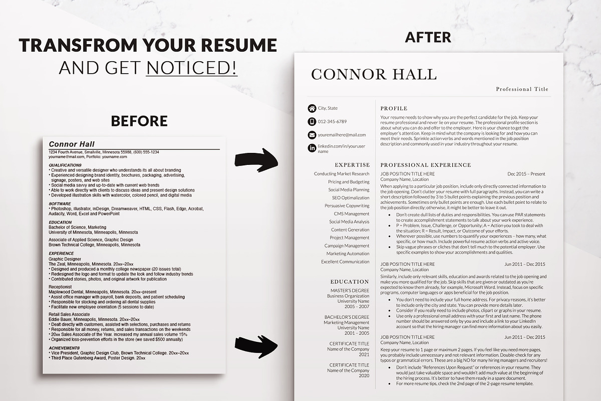 Professional Resume Page Simple CV, a Resume Template by BestResumes.Co (Photo 6 of 9)