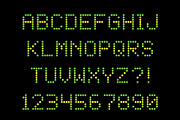 LED Dot-Matrix Display Font, a Script Font by Krafti Lab (Thumbnail 3 of 3)