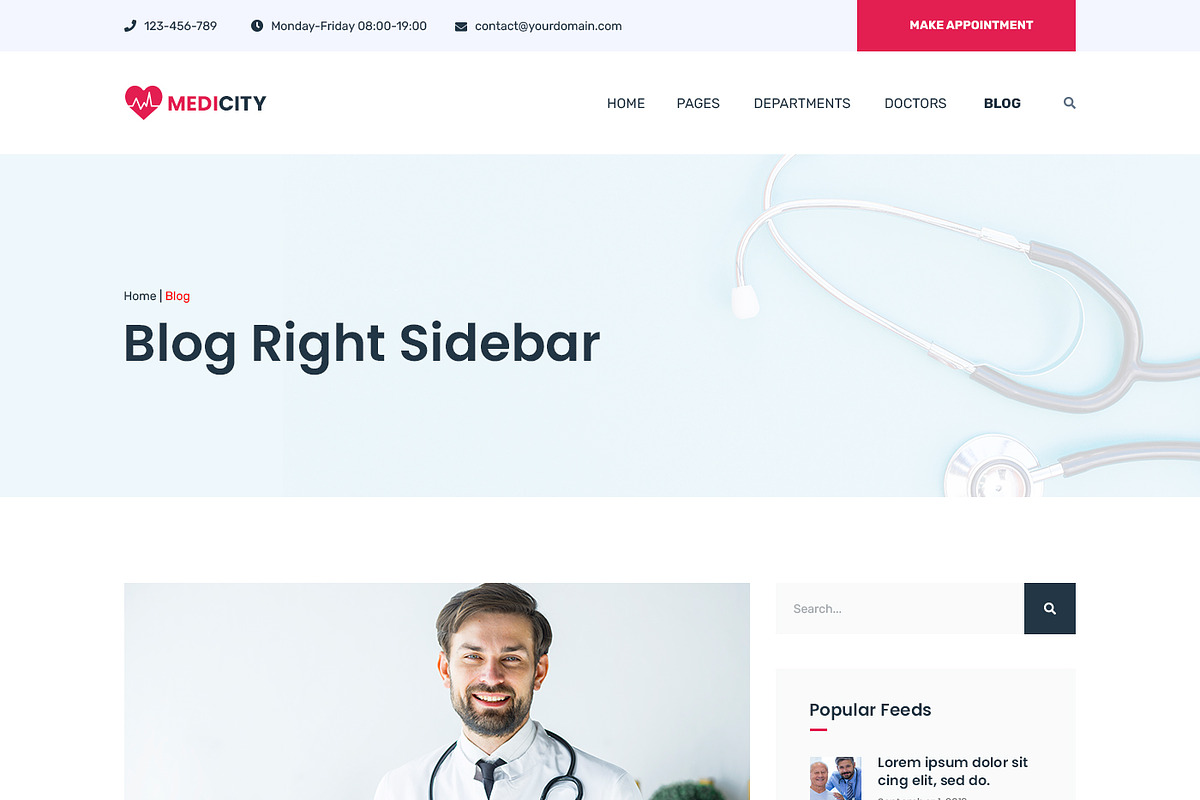 Medical & Health Website, a Landing Page Template by ArtifyWeb (Photo 13 of 16)