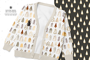 Winter Trees Watercolor Duo Patterns, a Pattern Graphic by Webvilla Studio (Thumbnail 1 of 7)