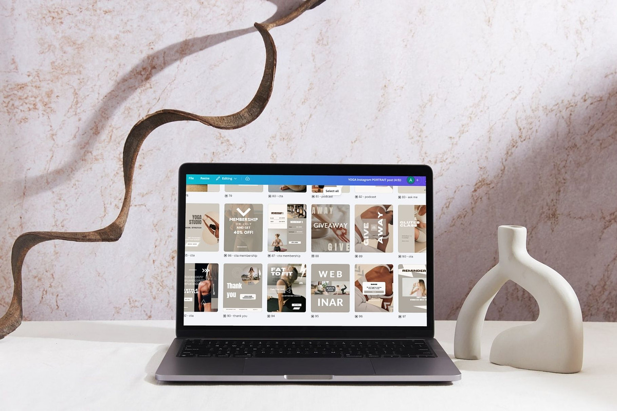 YOGA Instagram - Social Media Kit, a Social Media Template by Deepa Template Studio (Photo 5 of 10)