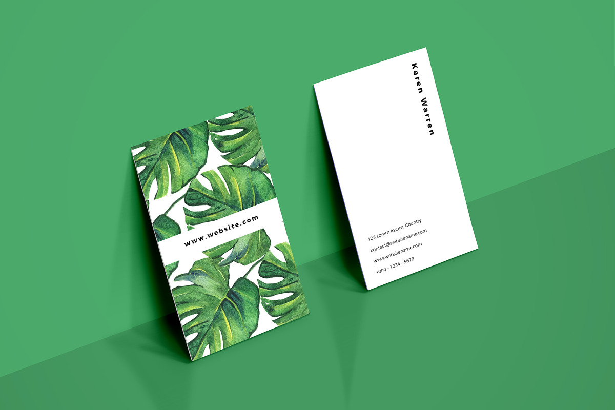 5 Botanical Business Card Bundle, a Business Card Template by RCDesigns (Photo 6 of 6)