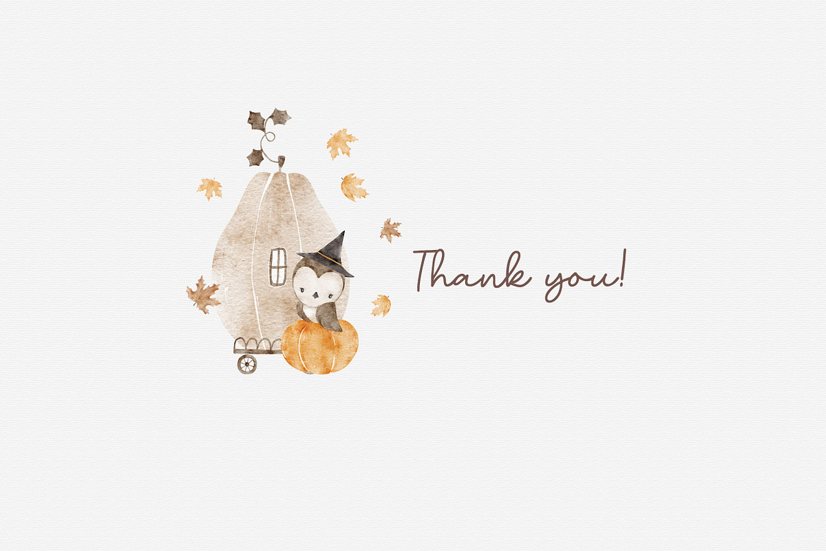 MAGICAL AUTUMN watercolor set, an Animal Illustration by erasovas (Photo 13 of 13)