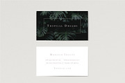 Tropical / Minimal Business Card, a Business Card Template by MDSN Design (Thumbnail 1 of 3)