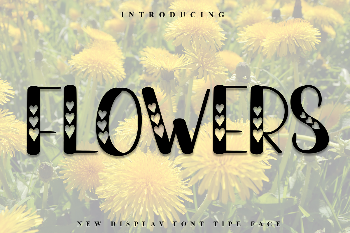 Flowers, a Script Font by FreshTypeINK (Photo 1 of 8)