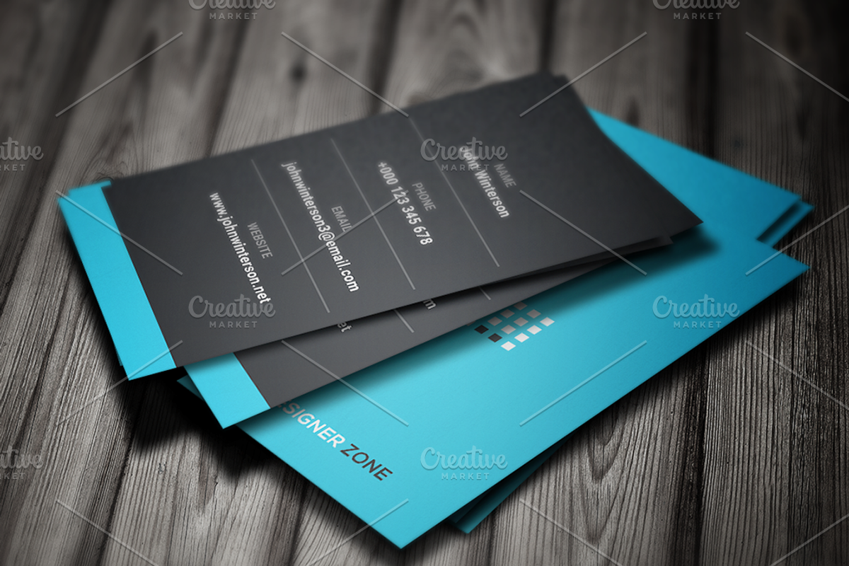 Minimal Business Card Template, a Business Card Template by Jongli (Photo 3 of 5)
