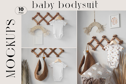 Baby Bodysuit Scandinavian Mockups, a Shirt Mockup by Neutral Mockups