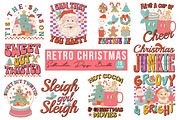 Retro Christmas Sublimation Bundle, a Seasonal Illustration by Craft Nest (Thumbnail 1 of 11)
