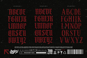 Dark Brutal Typeface, a Blackletter Font by alit design (Thumbnail 17 of 17)