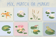 Frogs & Lily Pads, an Illustration by Petunia Prints (Thumbnail 4 of 6)