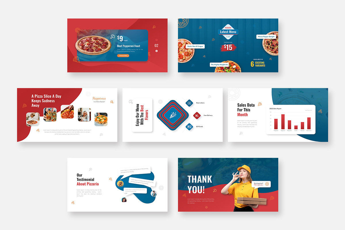 Pizzaria - Pizza Google Slides, a Presentation Template by Premast (Photo 3 of 3)
