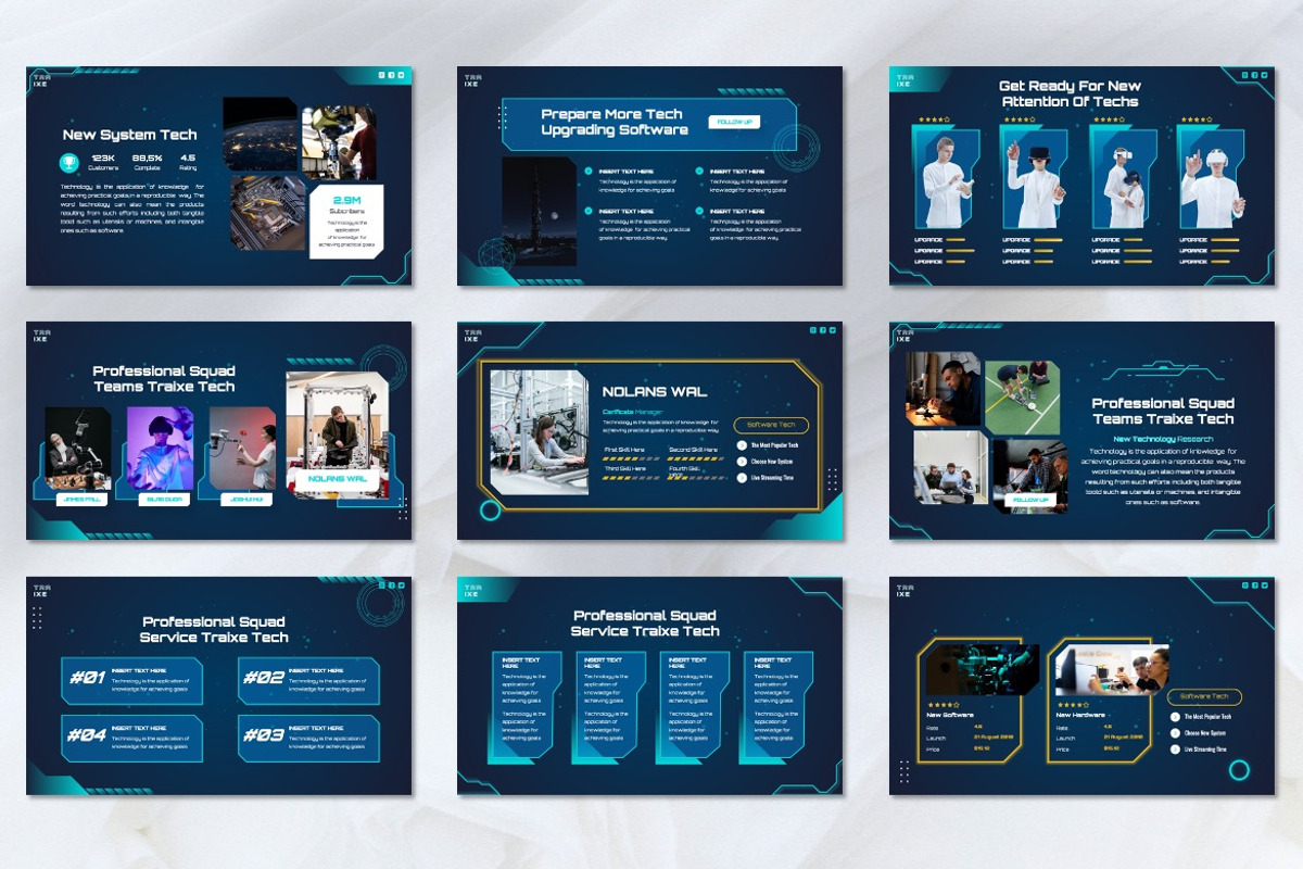 Traixe - Technology Powerpoint, a Presentation Template by Dhabee (Photo 3 of 8)