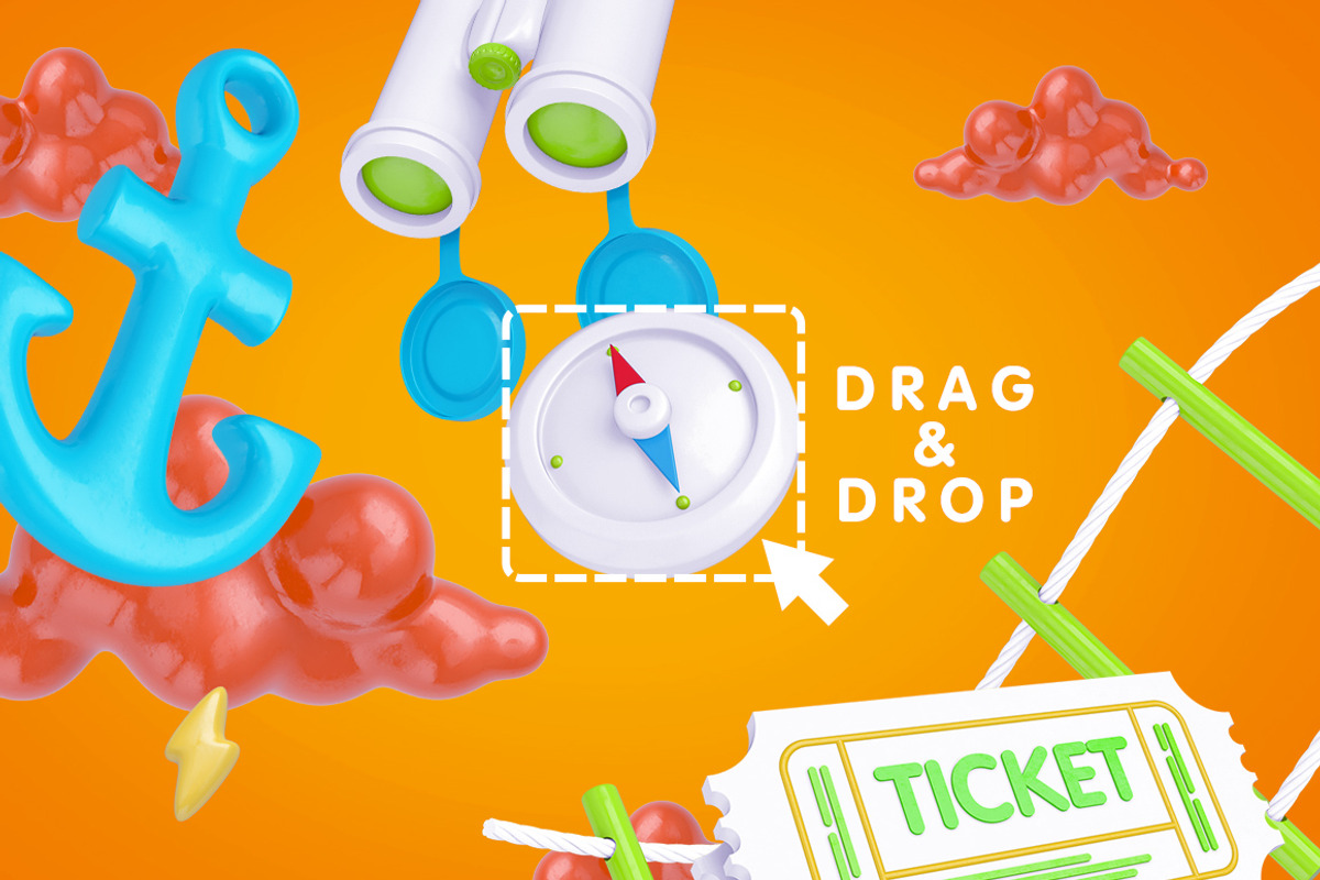 Bright Travel Items Scene Generator, a Product Mockup by mysuperproject (Photo 3 of 16)