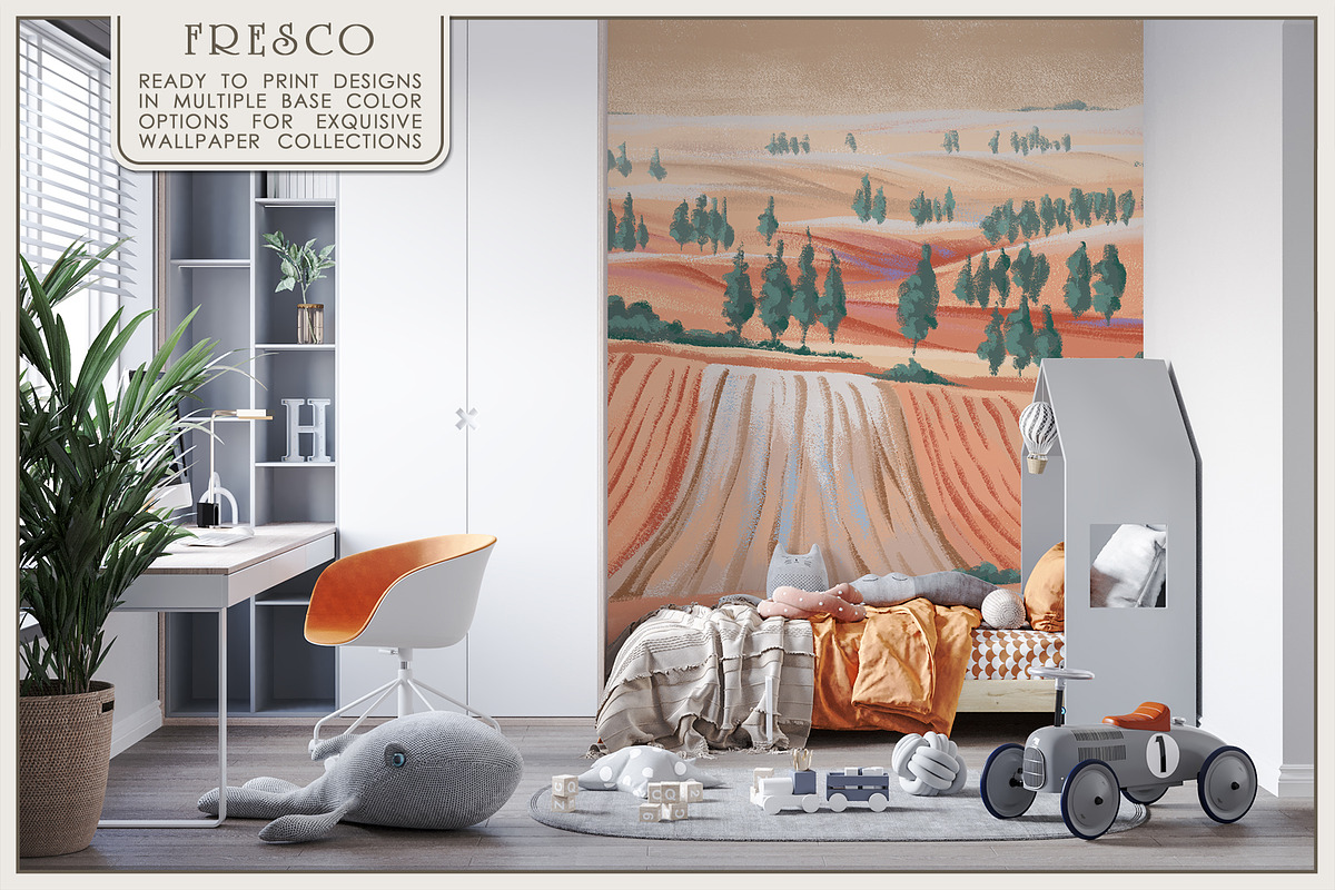 Fresco collectionDreamy Plains, a Wallpaper Graphic by Natalia0307 (Photo 10 of 12)