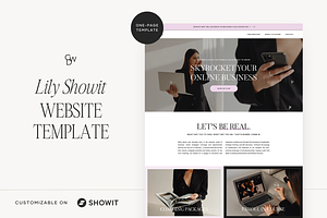 Showit One-Page Website Template