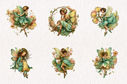 Whimsical Spring Fairy Clipart, an Illustration by CreationArt (Thumbnail 6 of 7)