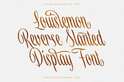Louislemon - Reverse Slanted Display, a Script Font by Letterhend Studio (Thumbnail 2 of 11)
