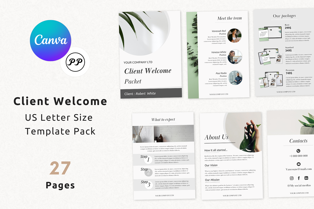 New Client Welcome Packet, a Presentation Template by PittaFinePrint (Photo 1 of 8)