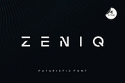 ZENIQ - Techno Font, a Sans Serif Font by Burhan Afif (Thumbnail 1 of 7)