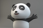 Cartoon Panda, an Animal 3D Model by XYZ Space (Thumbnail 3 of 6)